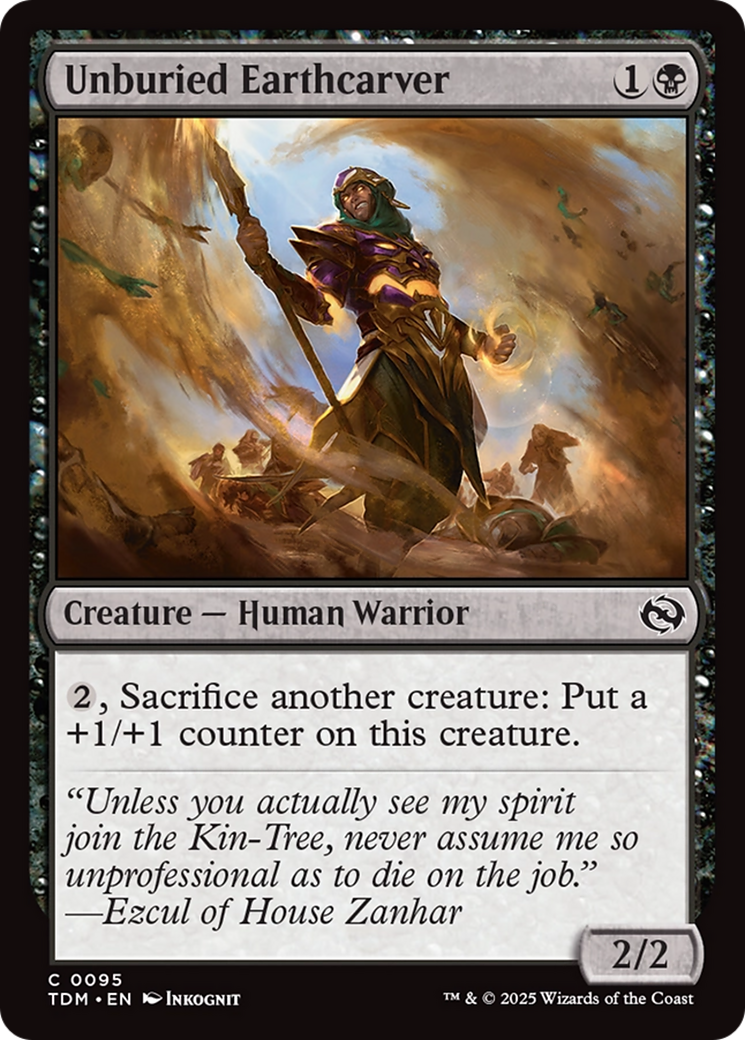 Unburied Earthcarver (TDM-095) - Tarkir: Dragonstorm