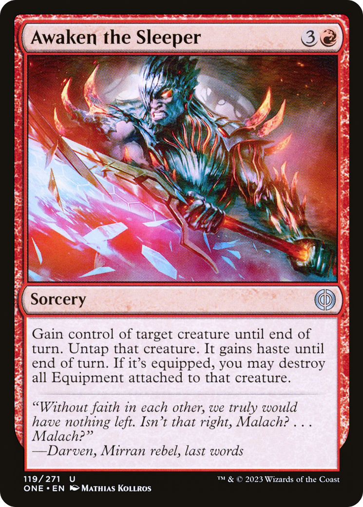 Awaken the Sleeper (ONE-119) - Phyrexia: All Will Be One Foil