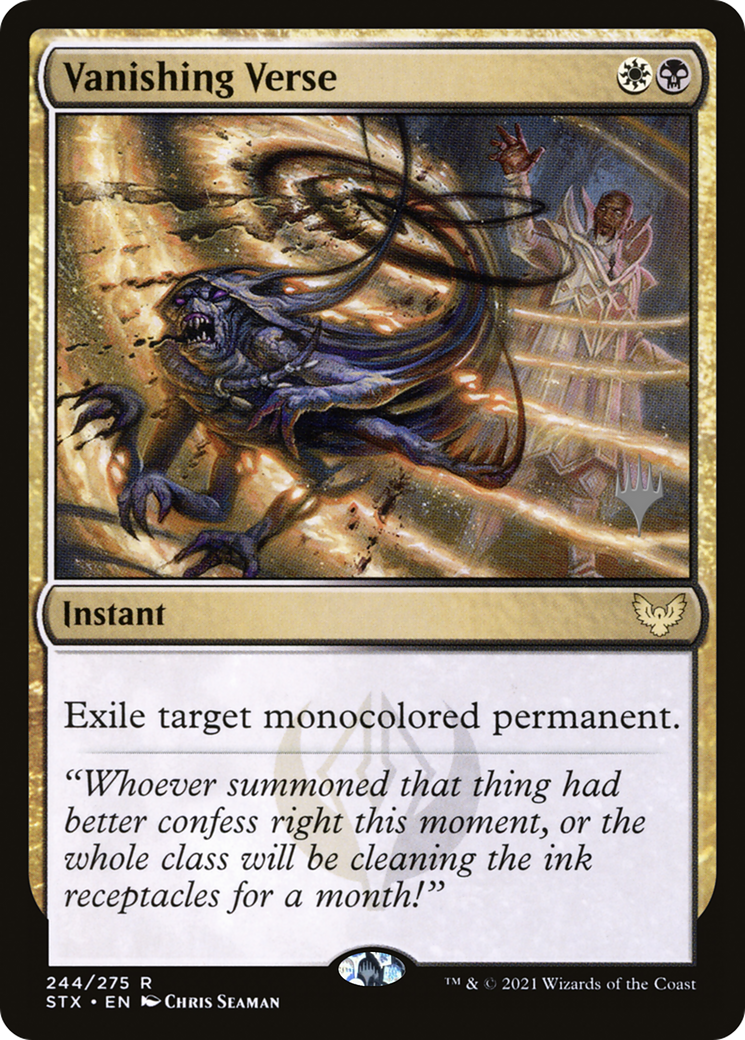 Vanishing Verse (PPSTX-244) - Strixhaven: School of Mages Promos Foil
