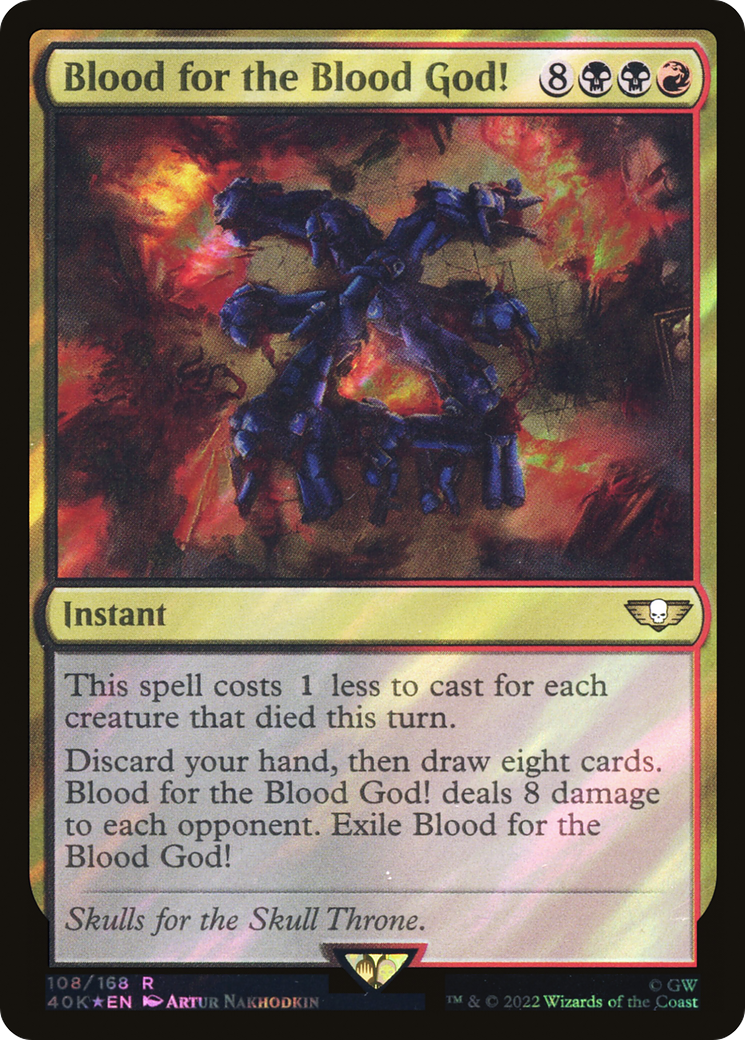 Blood for the Blood God! (40K-108) - Warhammer 40,000 Commander Foil