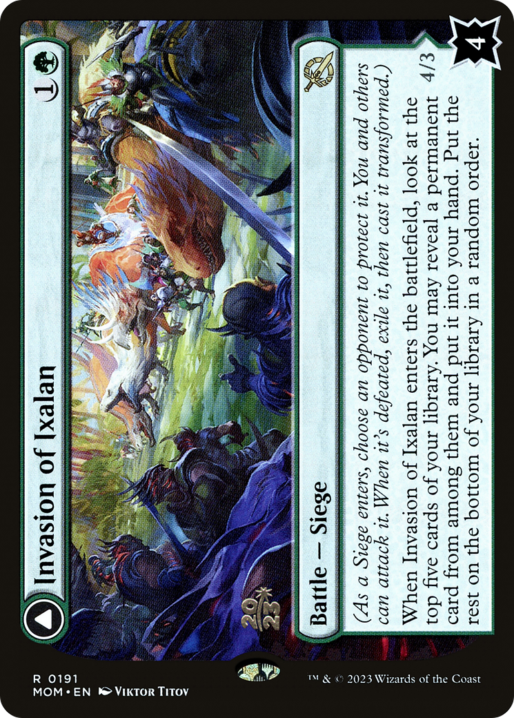 Invasion of Ixalan // Belligerent Regisaur (PRE-191) - March of the Machine Promos Foil