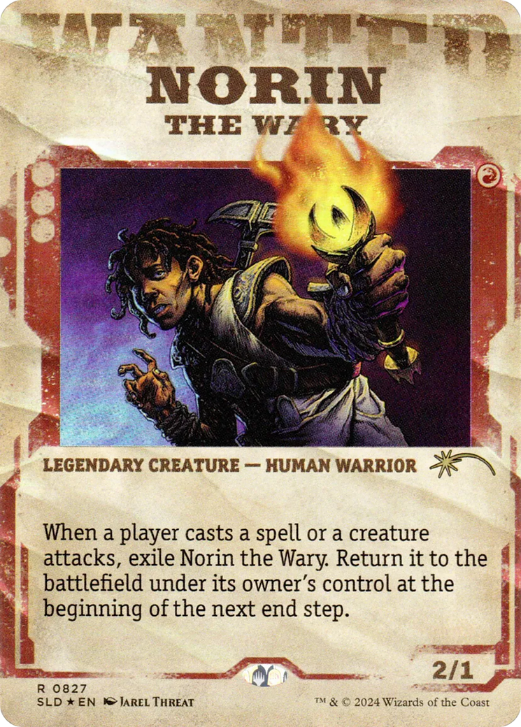 Norin the Wary // Norin the Wary (SLD-827) - Secret Lair Drop: (Showcase) (Borderless) Foil