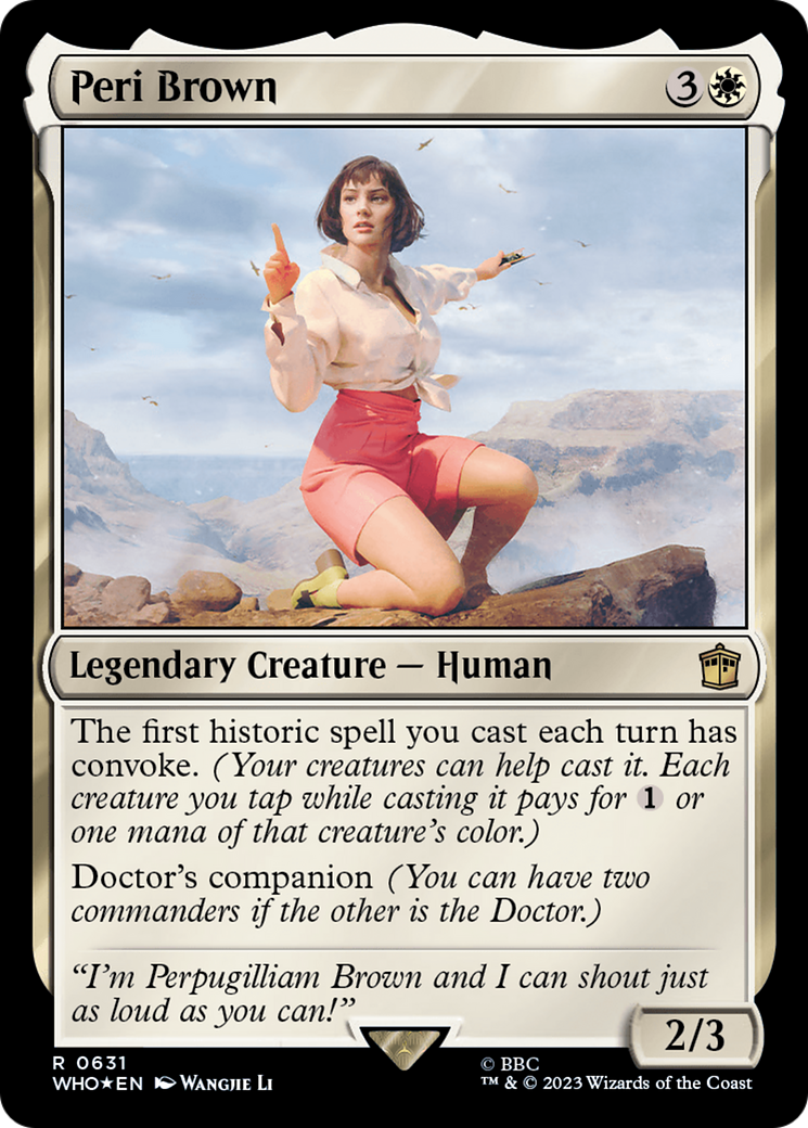 Peri Brown (WHO-631) - Doctor Who Foil