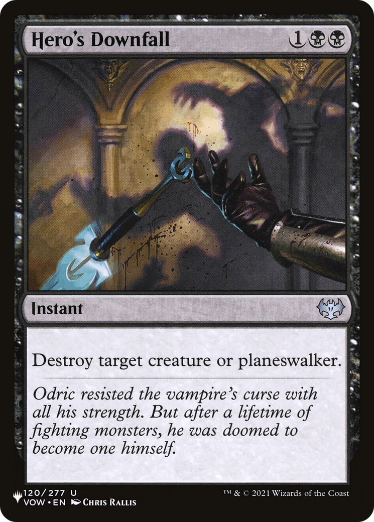Hero's Downfall (LIST-120/277) - The List