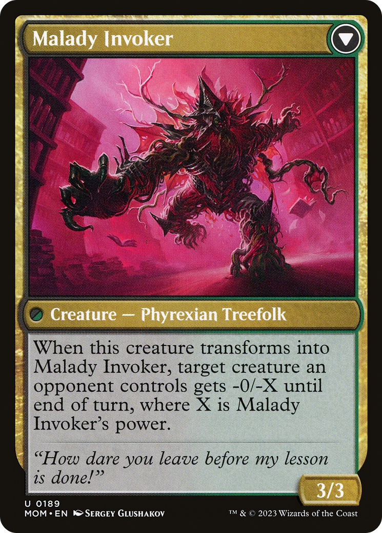 Herbology Instructor // Malady Invoker (MOM-189) - March of the Machine