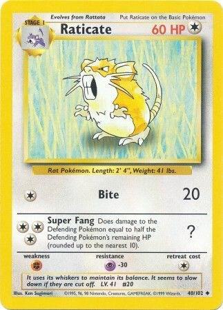 Raticate (040/102) [Base Set]