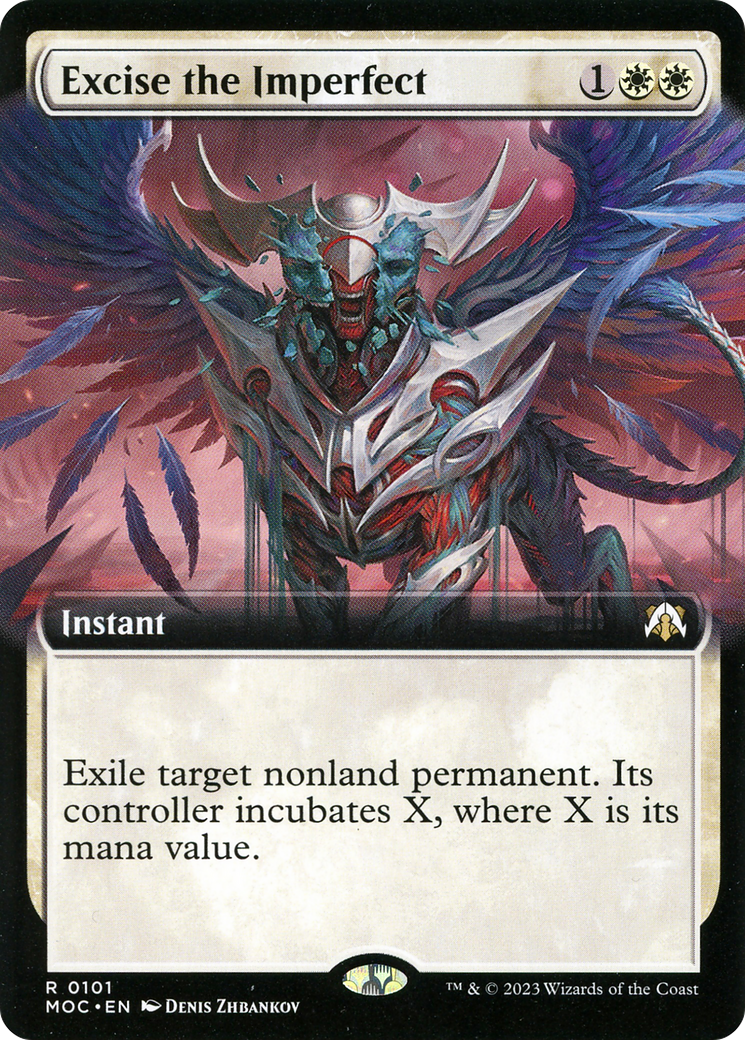 Excise the Imperfect (MOC-101) - March of the Machine Commander: (Extended Art) Foil