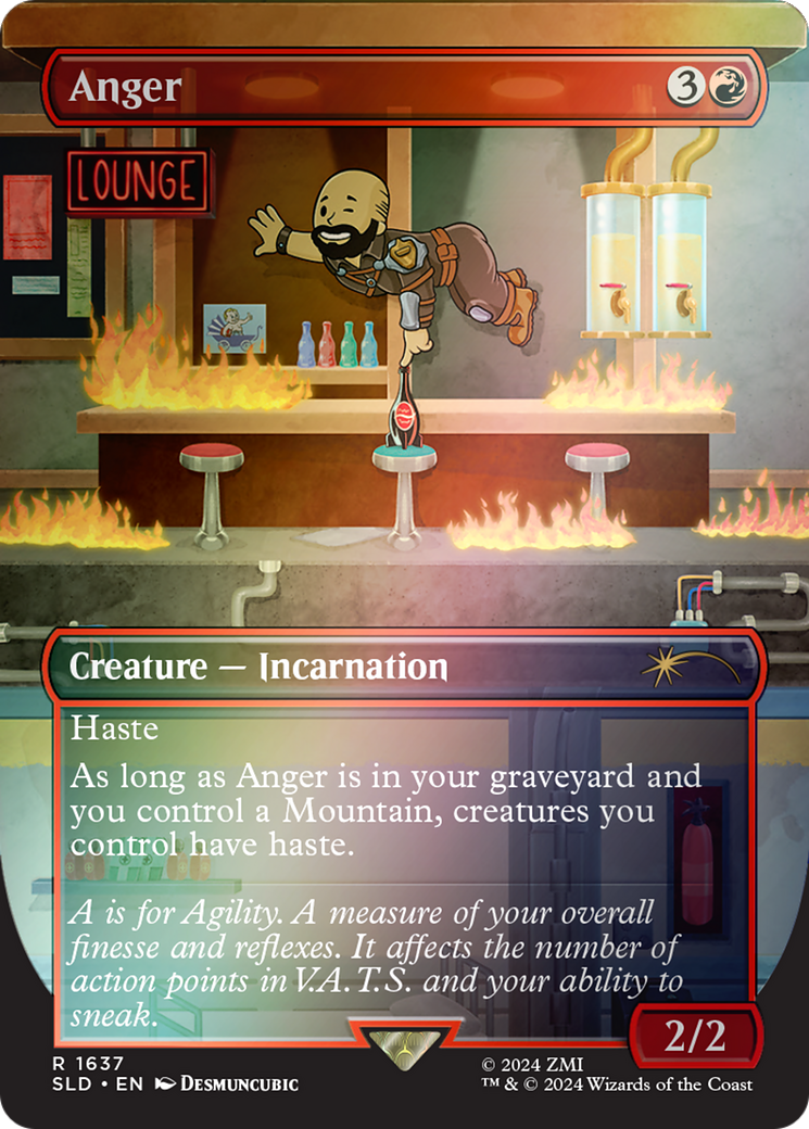 Anger (SLD-1637) - Secret Lair Drop (Borderless) Foil