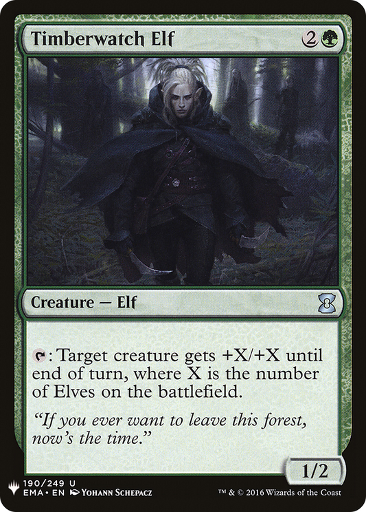 Timberwatch Elf (LIST-EMA-190) - The List