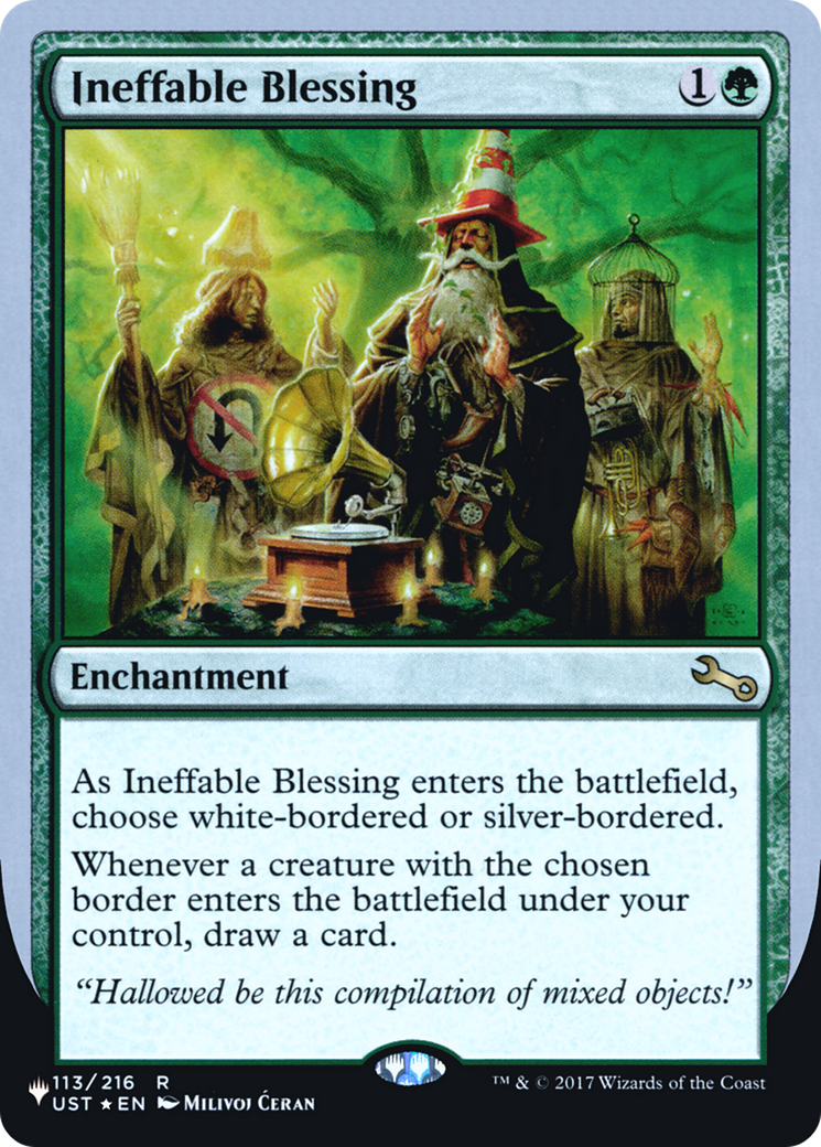 Ineffable Blessing (LIST-037) - The List (Unfinity Foil Edition) Foil
