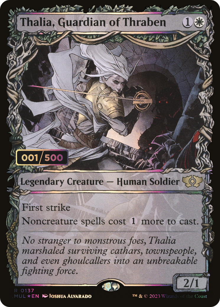Thalia, Guardian of Thraben (MUL-137) - Multiverse Legends: (Showcase) Foil