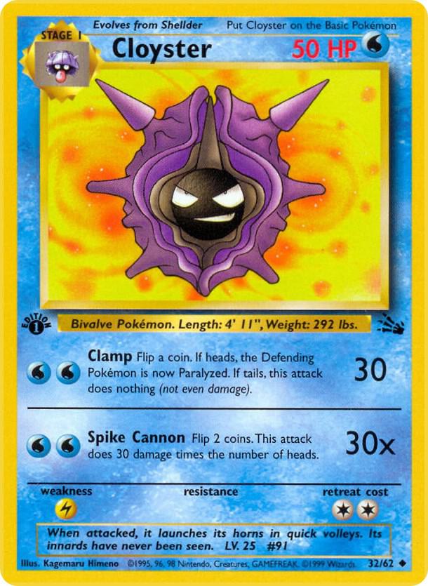 Cloyster (32/62) [Fossil (Unlimited)]
