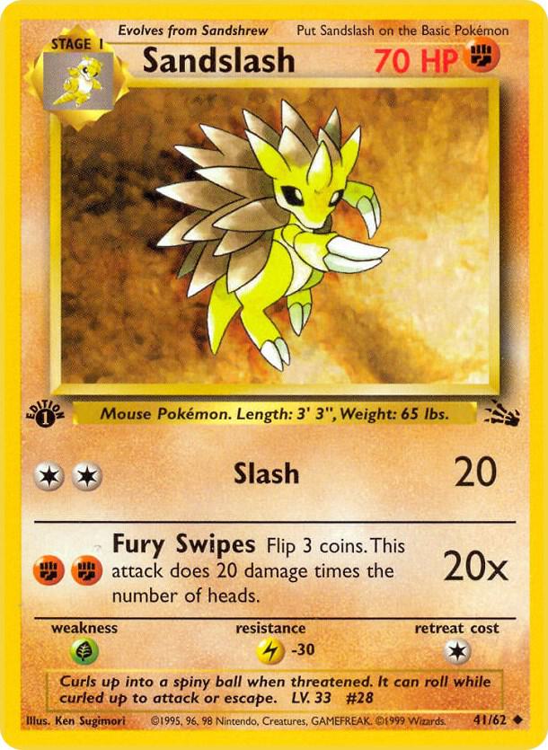 Sandslash (41/62) [Fossil (Unlimited)]