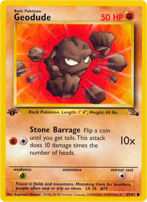 Geodude (47/62) [Fossil (Unlimited)]