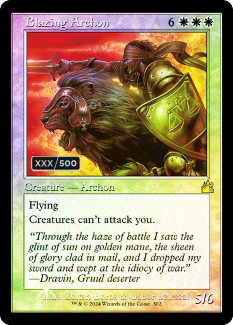 Blazing Archon (RVR-302) - Ravnica Remastered Foil