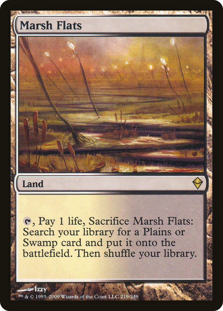 Marsh Flats (ZEN-219) - Zendikar (JAPANESE) Non-Foil