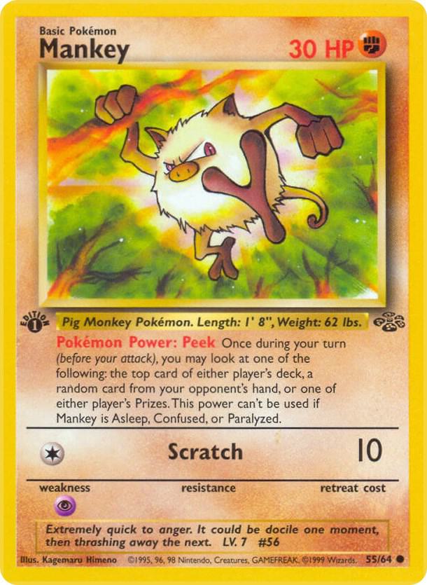 Mankey (55/64) [Jungle (Unlimited)]