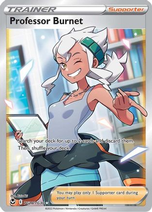 Professor Burnet TG26/TG30  - Holofoil SWSH12 Silver Tempest Trainer Gallery - Ultra Rare