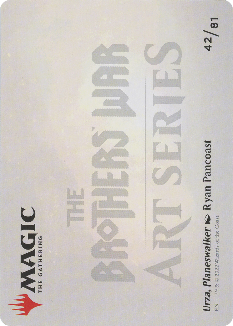 Urza, Planeswalker // Urza, Planeswalker (ABRO-042) - The Brothers' War Art Series (Borderless) Foil