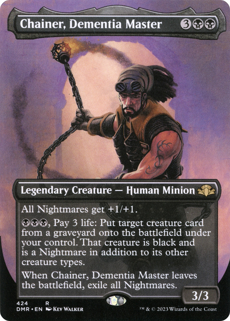 Chainer, Dementia Master (DMR-424) - Dominaria Remastered (Borderless) Foil