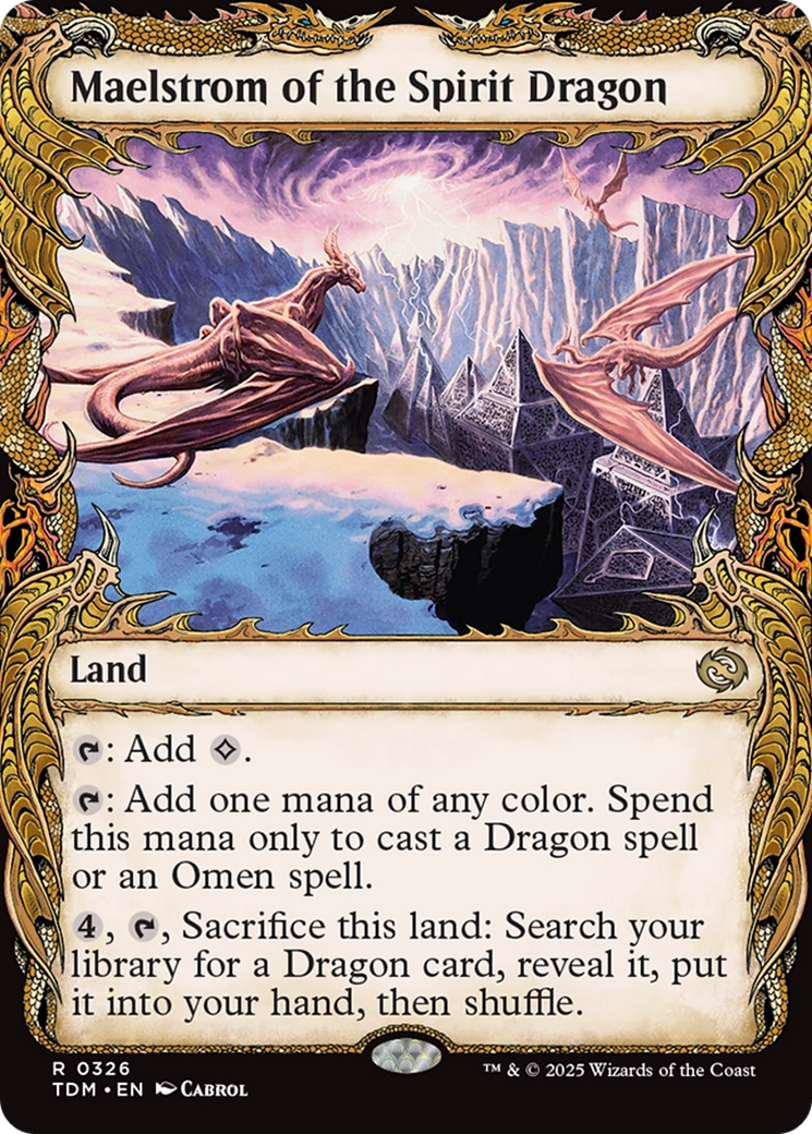 Maelstrom of the Spirit Dragon (TDM-326) - Tarkir: Dragonstorm: (Showcase) Foil