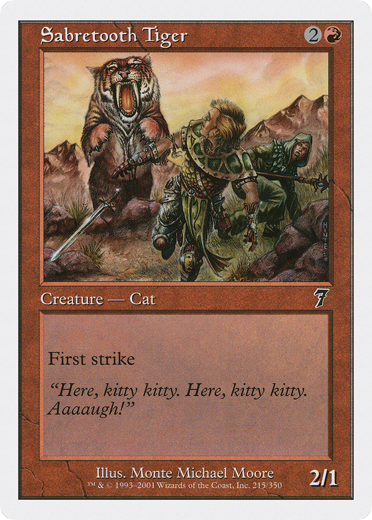 Sabretooth Tiger (7ED-215) - 7th Edition