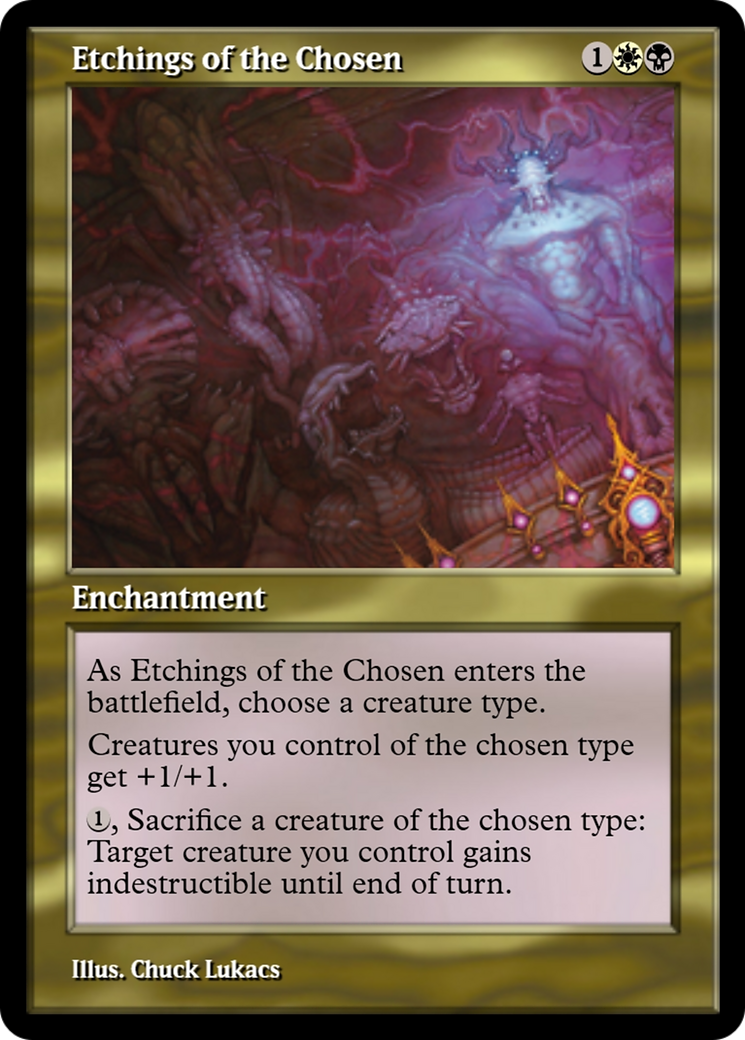 Etchings of the Chosen (PRM-91359) - Magic Online Promos Foil
