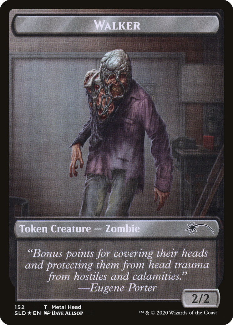 Walker (Metal Head // Treasure) Double-sided Token (SLD-152 // 153) - Secret Lair Drop Foil