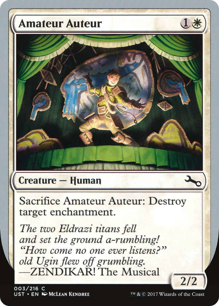 Amateur Auteur (UST-03D) - Unstable Foil