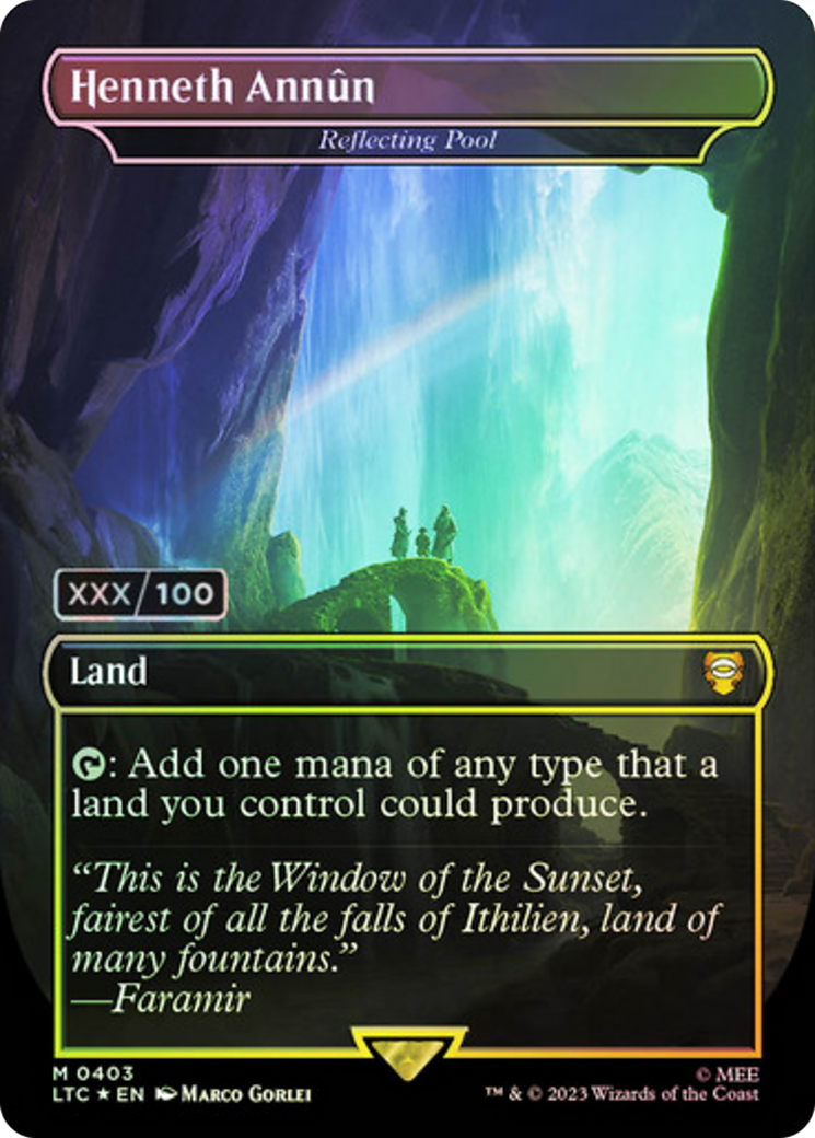 Reflecting Pool (LTC-403) - Tales of Middle-earth Commander / Henneth Annûn (Borderless) Foil