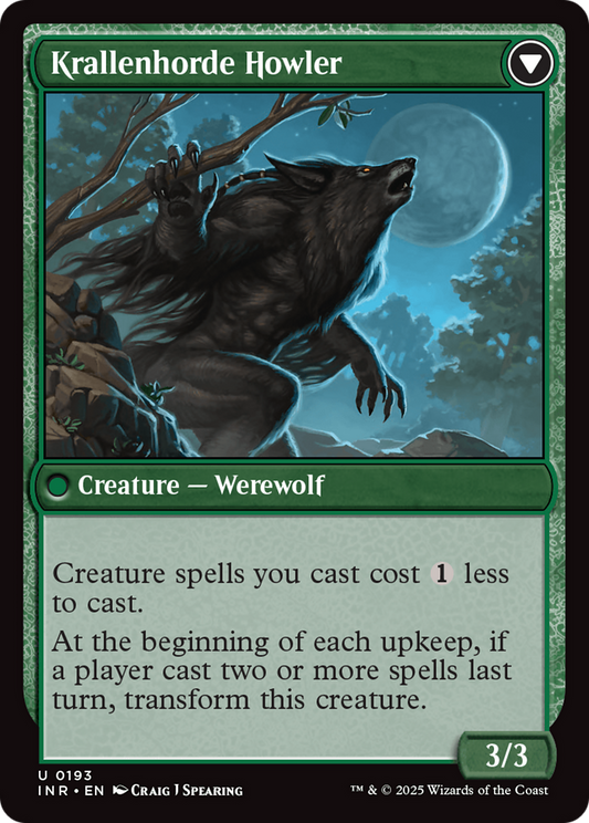 Duskwatch Recruiter // Krallenhorde Howler (INR-193) - Innistrad Remastered Foil