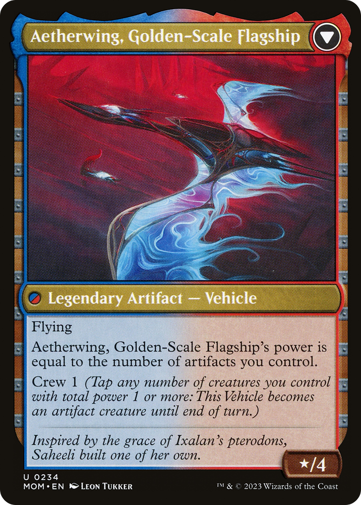Invasion of Kaladesh // Aetherwing, Golden-Scale Flagship (MOM-234) - March of the Machine
