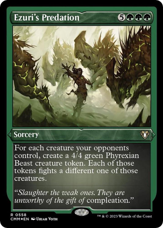 Ezuri's Predation (Foil Etched) (558) [Commander Masters]