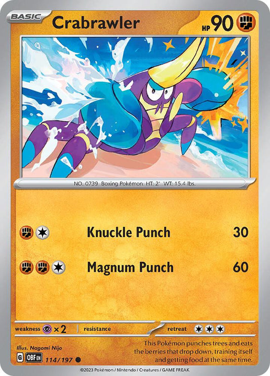 Crabrawler (114/197) [SV03 Obsidian Flames]