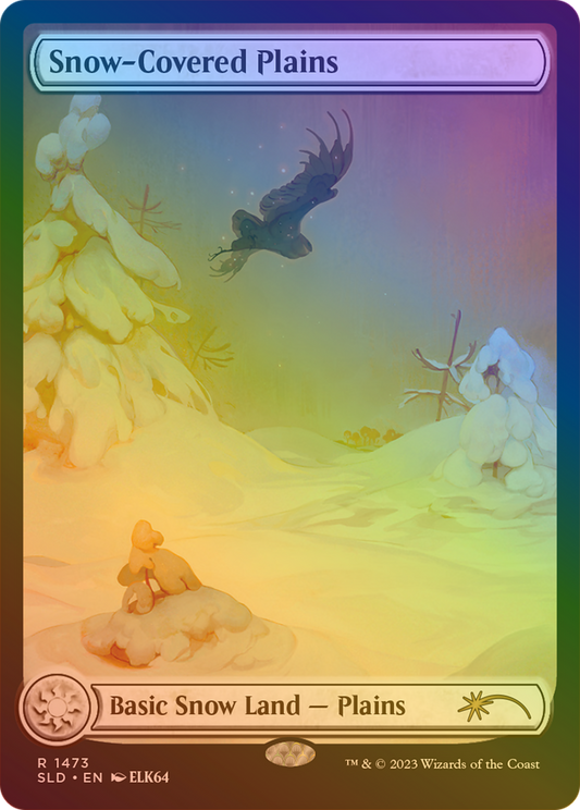 Snow-Covered Plains (SLD-1473) - Secret Lair Drop: (Full Art) Foil
