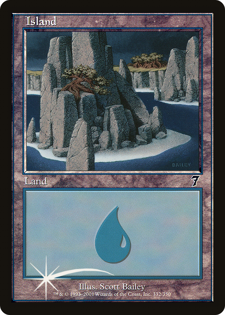 Island (7ED-332★) - Seventh Edition Foil