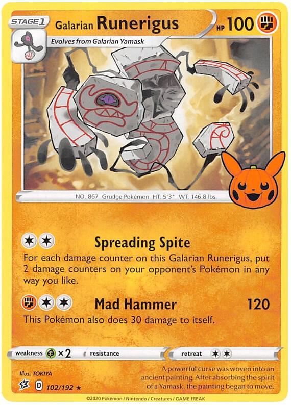 Galarian Runerigus (102/192) [Trick or Trade BOOster Bundle 2023]