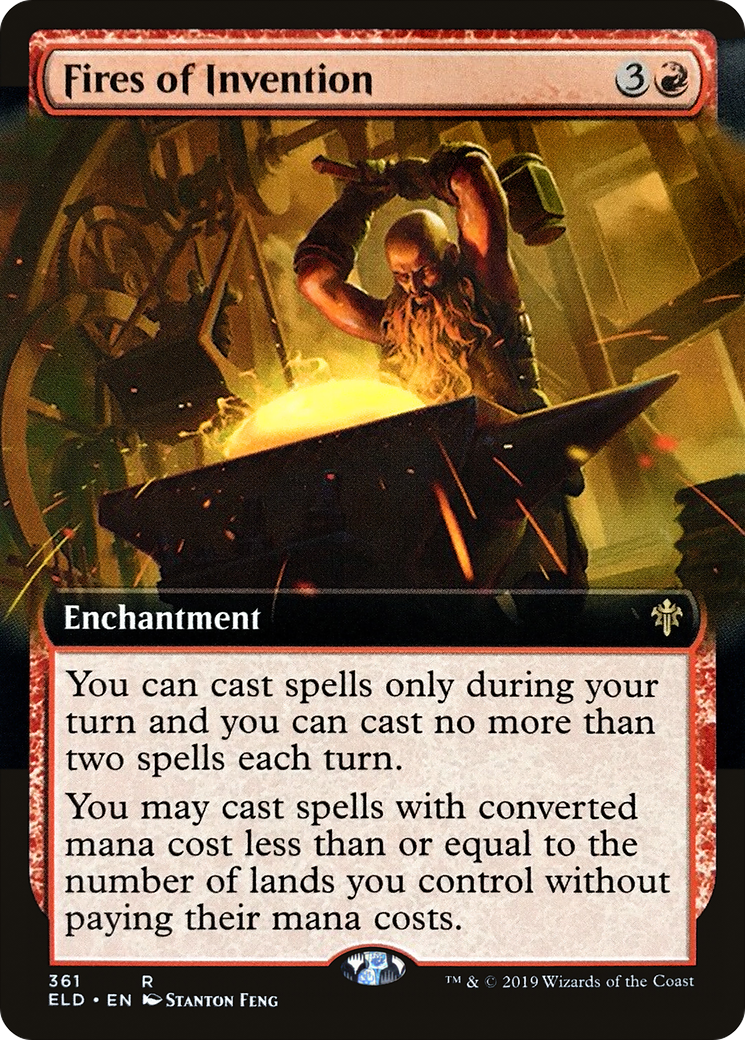 Fires of Invention (ELD-361) - Throne of Eldraine: (Extended Art)
