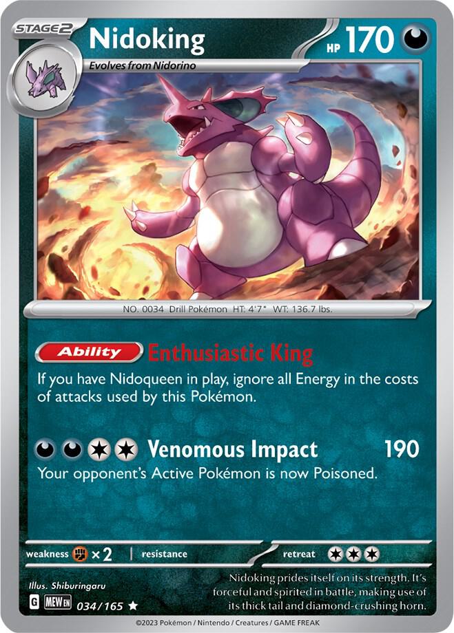 Nidoking - 034/165 [SV Scarlet and Violet 151]