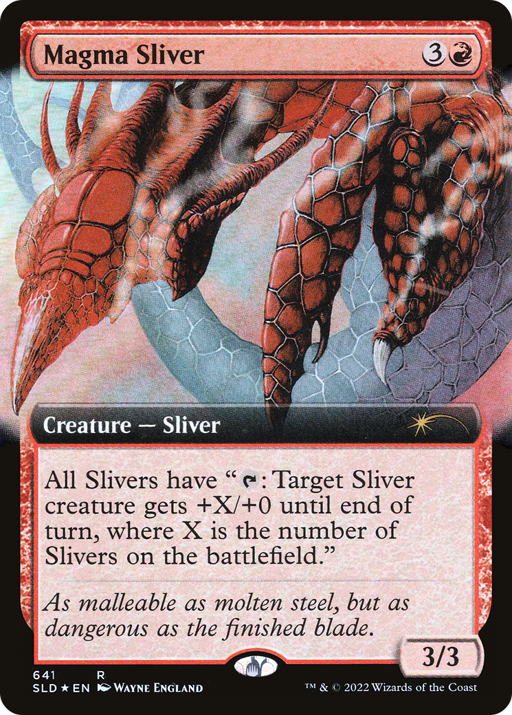 Magma Sliver (SLD-641) - Secret Lair Drop: (Extended Art) Foil
