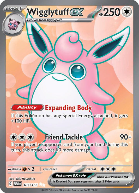 Wigglytuff ex - 187/165 [SV Scarlet and Violet 151]