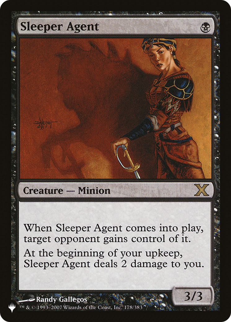 Sleeper Agent (LIST-10E-178) - The List