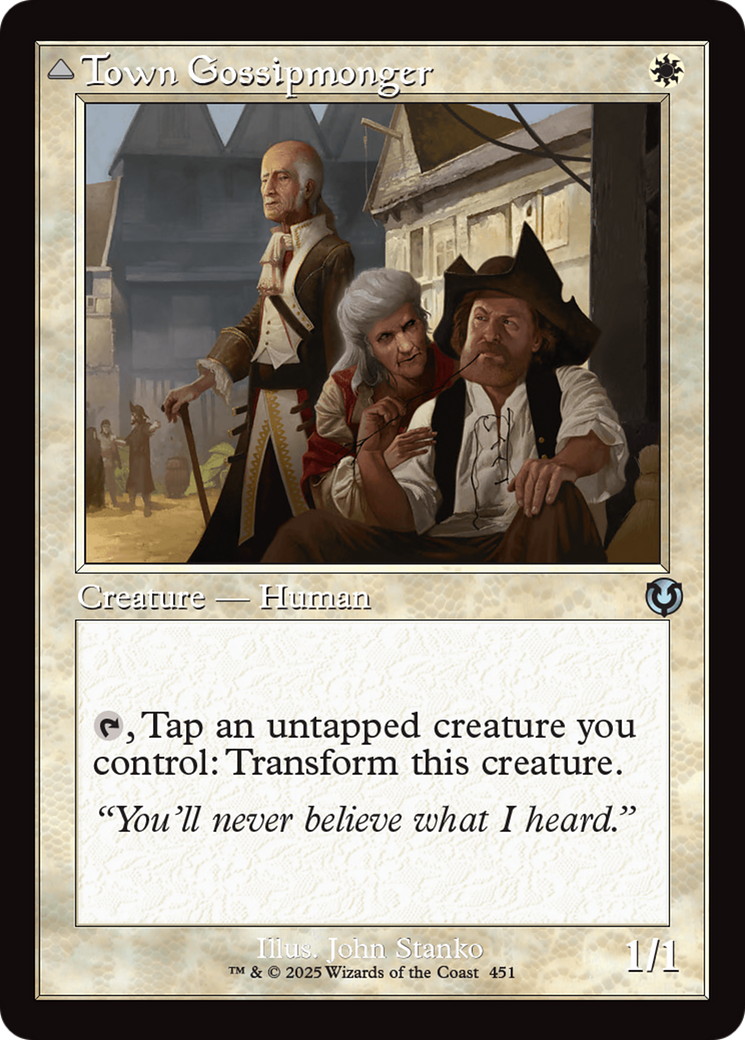 Town Gossipmonger // Incited Rabble (INR-451) - Innistrad Remastered Foil