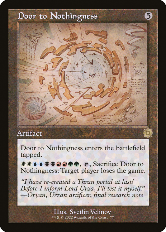 Door to Nothingness (BRR-077) - The Brothers' War Retro Artifacts