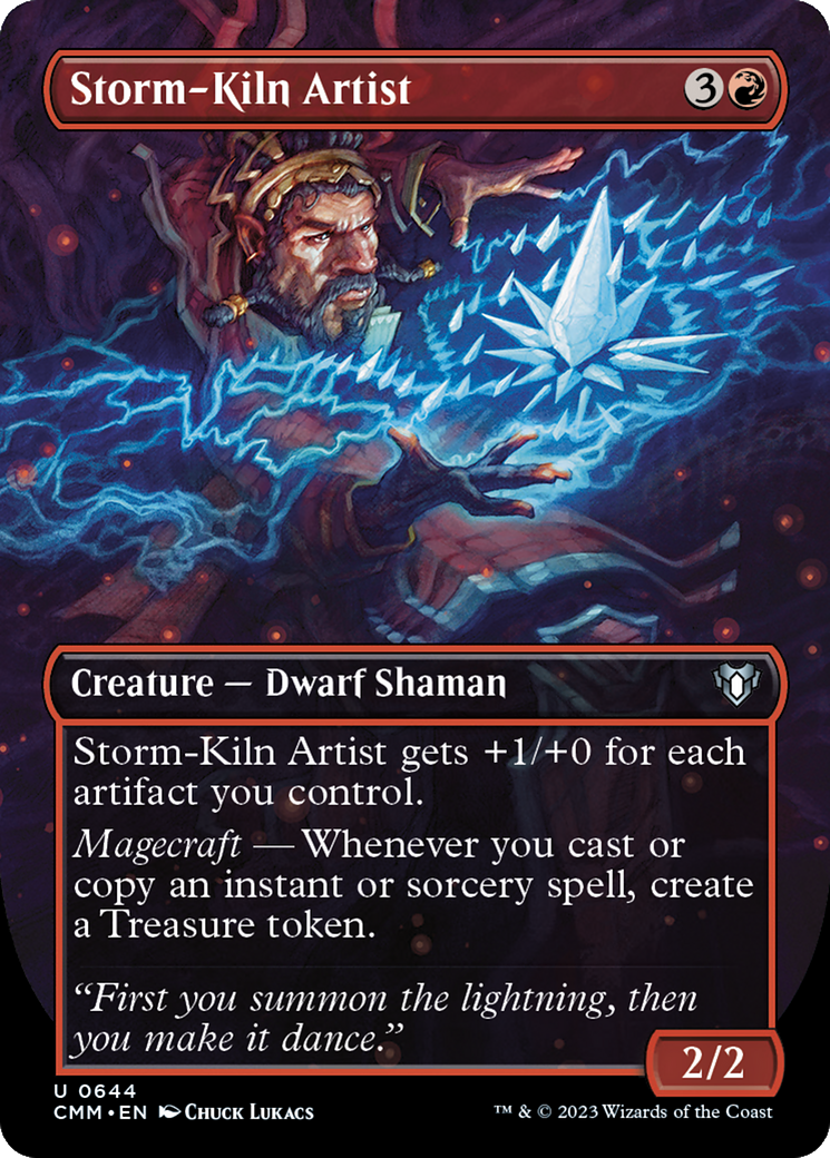Storm-Kiln Artist (CMM-644) - Commander Masters (Borderless) Foil