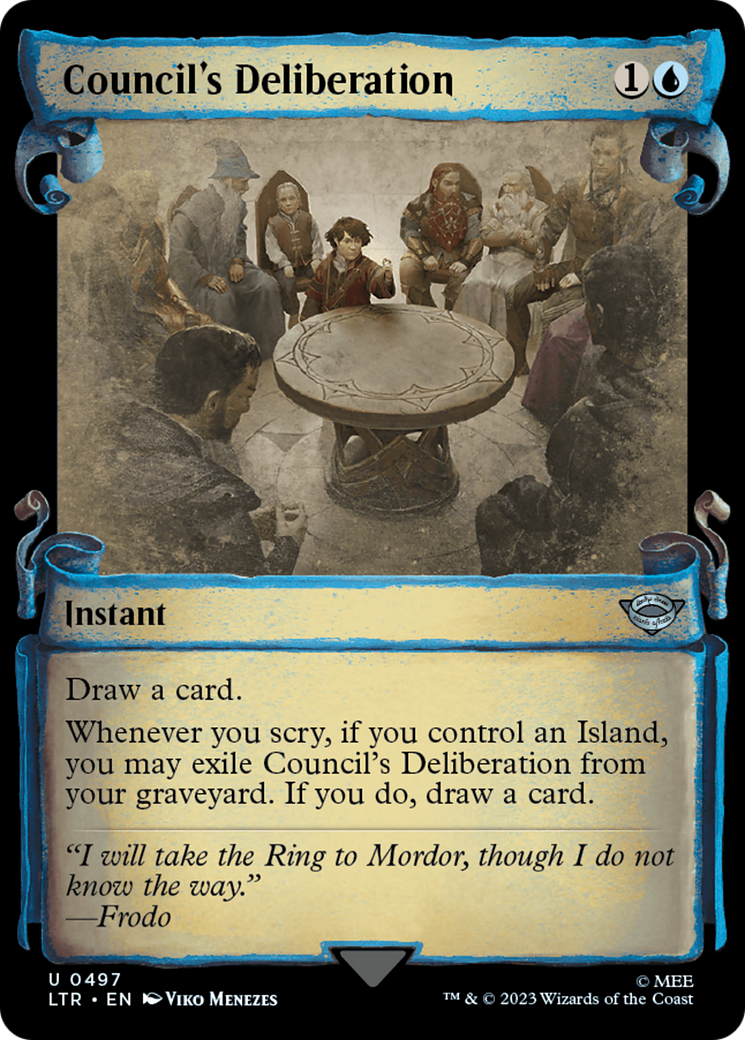 Council's Deliberation (LTR-497) - The Lord of the Rings: Tales of Middle-earth: (Showcase)