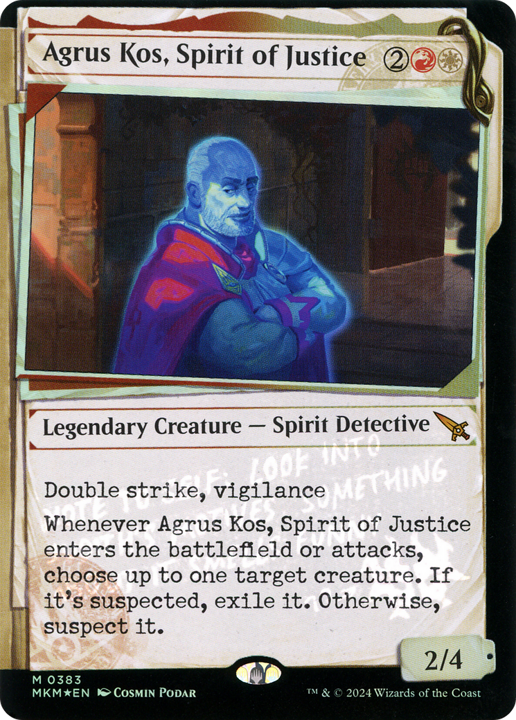 Agrus Kos, Spirit of Justice (MKM-383) - Murders at Karlov Manor: (Showcase) Foil
