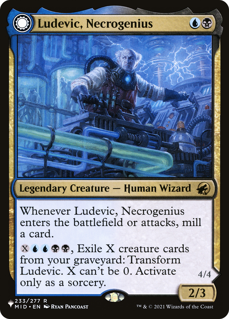 Ludevic, Necrogenius // Olag, Ludevic's Hubris (LIST-MID-233) - The List: (Double Faced Transform)