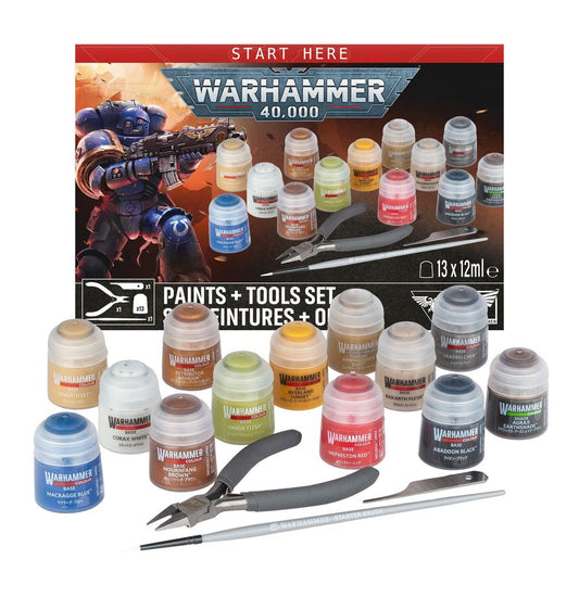 Start Here: Warhammer 40K Paints + Tools Set 2026