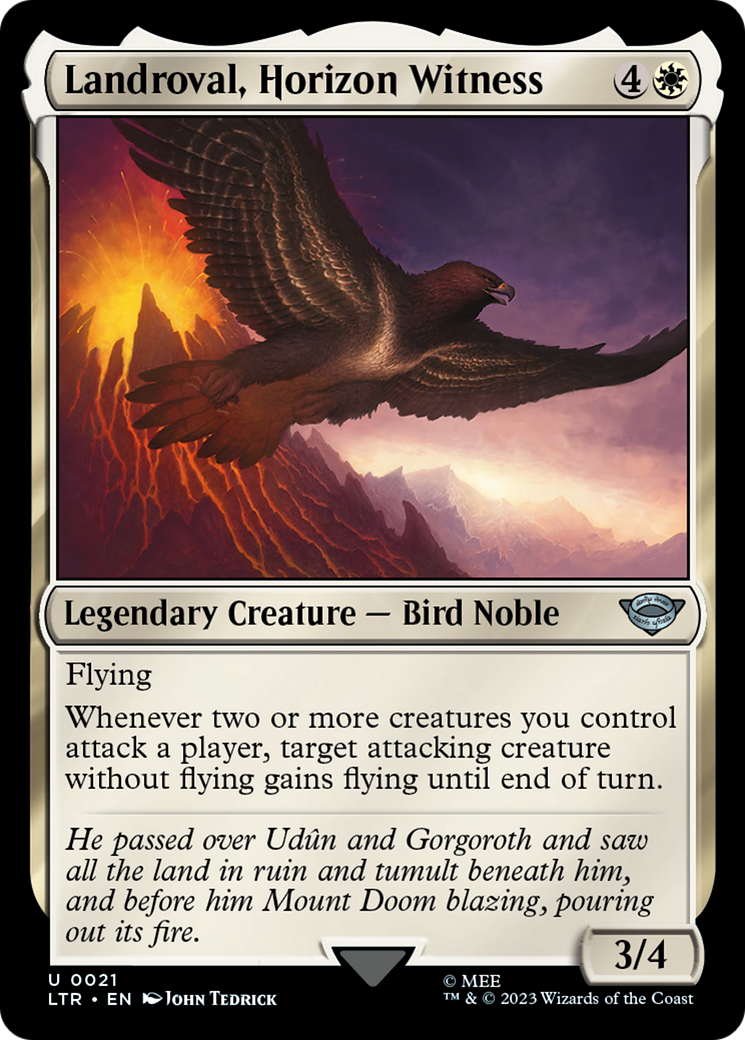 Landroval, Horizon Witness (LTR-021) - The Lord of the Rings: Tales of Middle-earth Foil